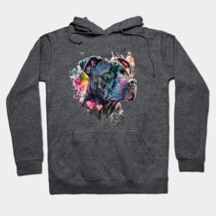 Valentines Pitbull black - Unleashing love, one wag at a time Hoodie